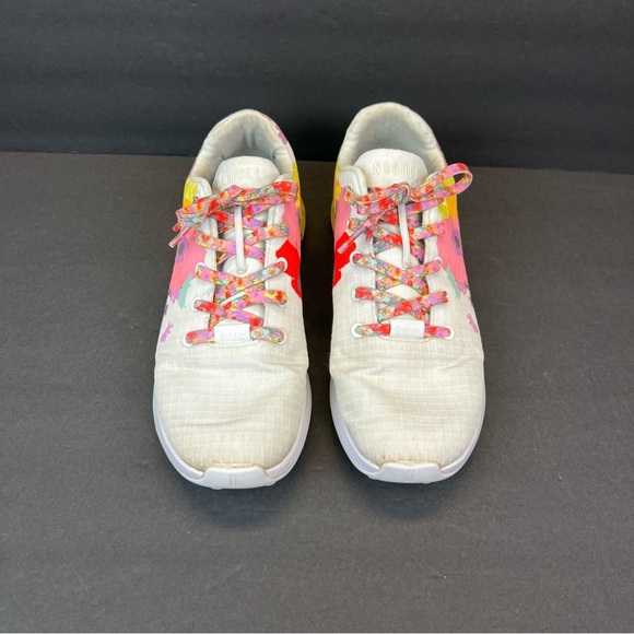 NOBULL Sneakers Women's Size 12 Floral Athletic Shoes - White and Multicolor - Picture 4 of 9